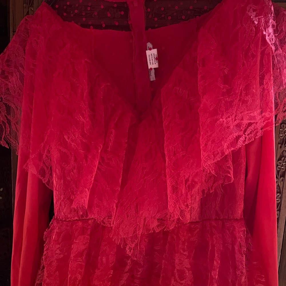 Beetlejuice ladies Lydia red wedding dress. Never worn size Medium . Dress only
